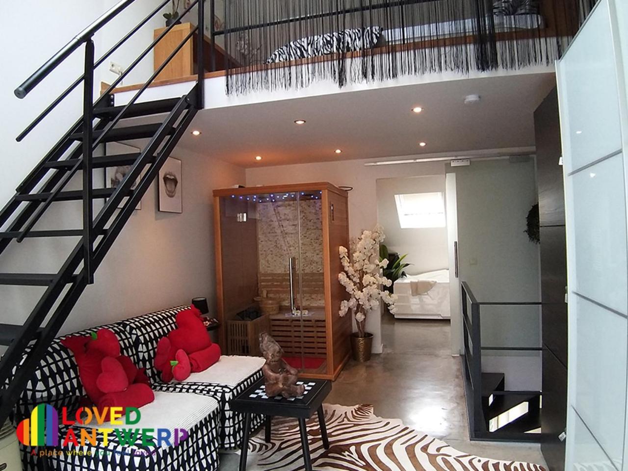 Wellness Loft With Sauna, Jacuzzi, Roof Terrace & Amazing View Apartment Antwerpen Ngoại thất bức ảnh