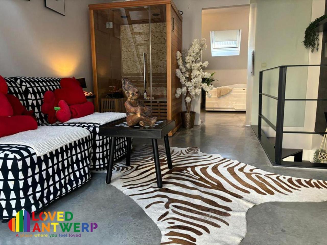 Wellness Loft With Sauna, Jacuzzi, Roof Terrace & Amazing View Apartment Antwerpen Ngoại thất bức ảnh