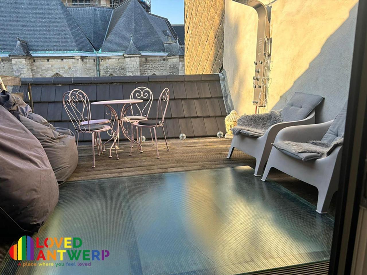 Wellness Loft With Sauna, Jacuzzi, Roof Terrace & Amazing View Apartment Antwerpen Ngoại thất bức ảnh
